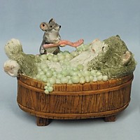 ED11143H Кот и мышка на помывке