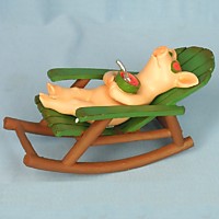 EV17244A Поросёнок на шезлонге