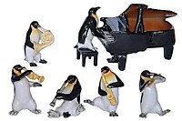 K895 Пингвины муыканты 5 см